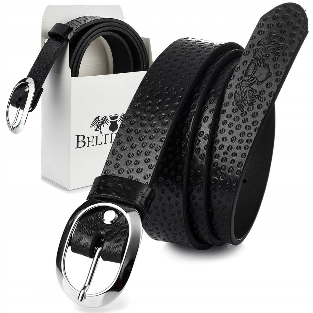 

Beltimore skórzany damski pasek do spodni 3 cm