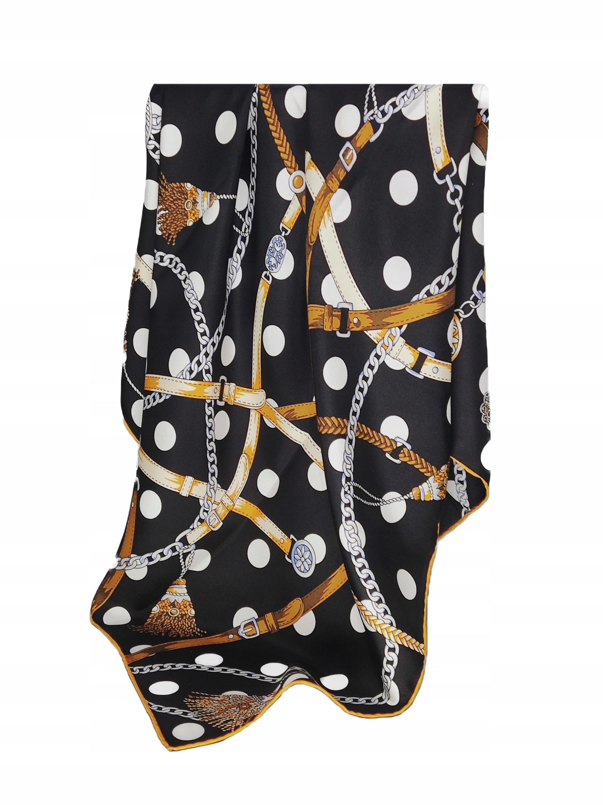 

100% Jedwab Markowa Chusta Apaszka Jakość Premium+