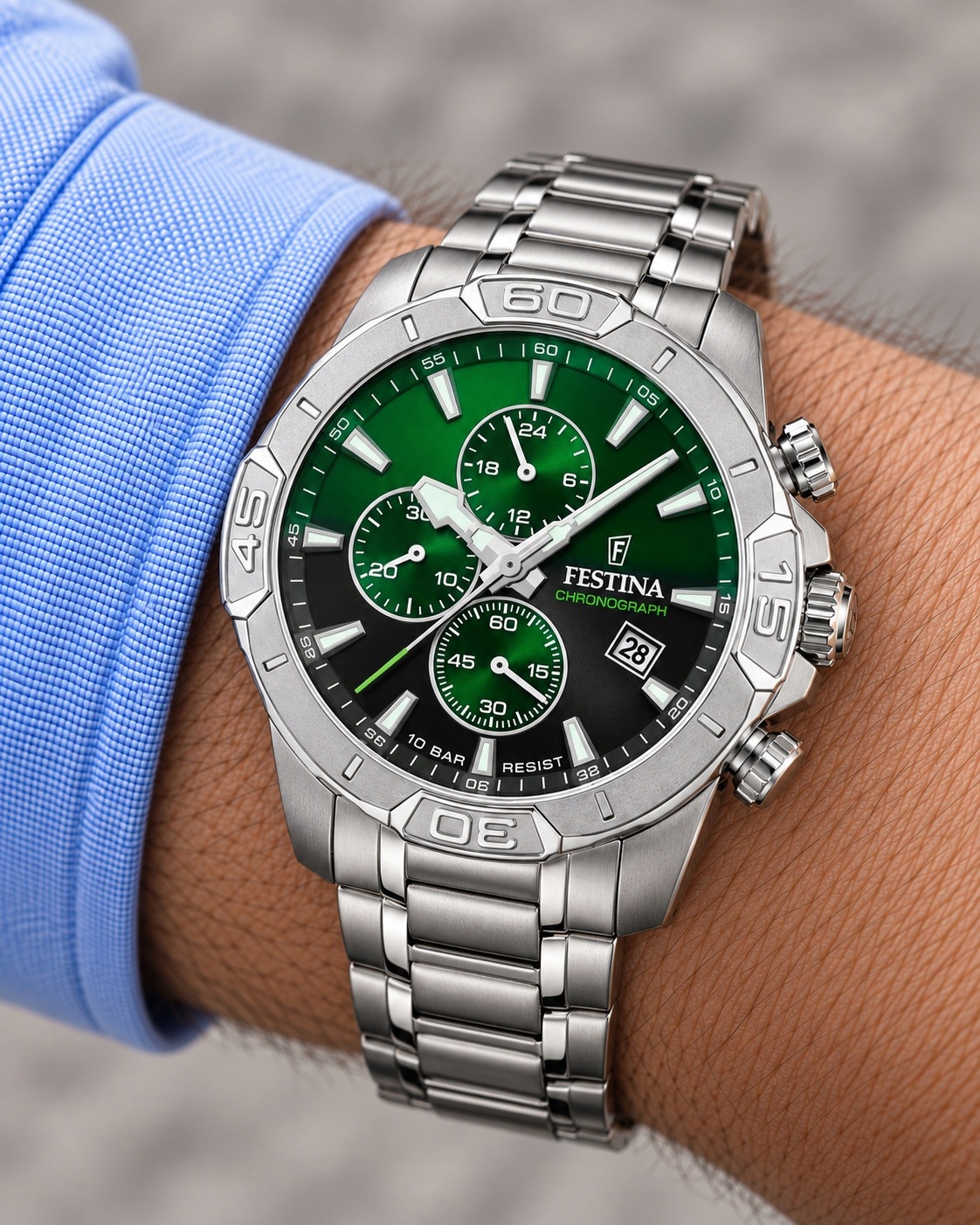 Pánské Hodinky Festina Timeless Chrono F20704/5 45,00 mm 10ATM