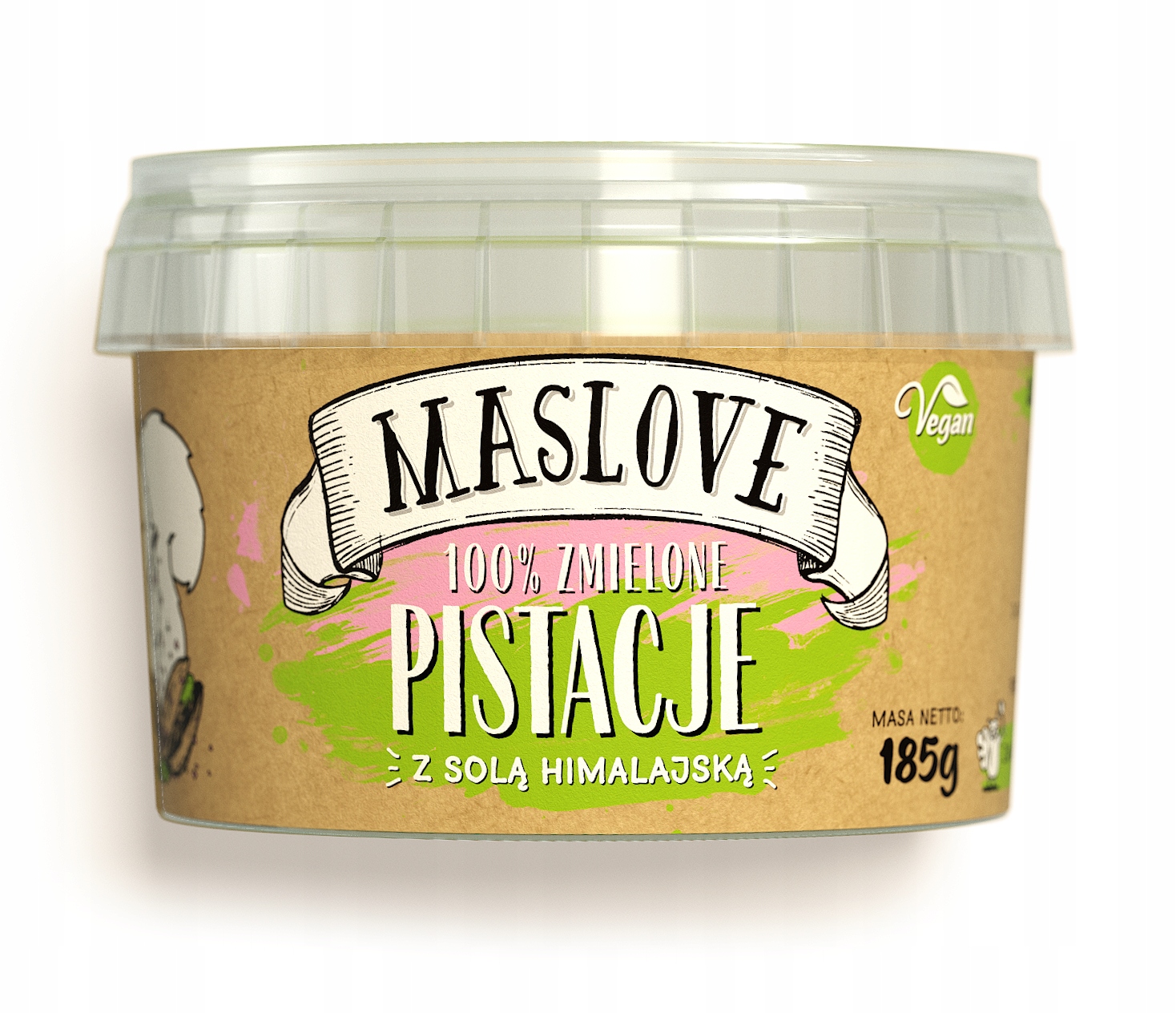 MASŁO PISTACJOWE MASLOVE + SÓL himalajska PISTACJE Kod producenta mas4
