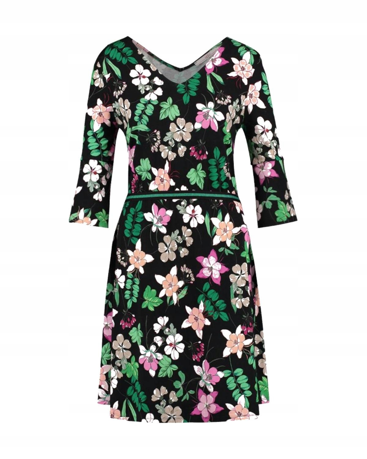 Šaty Aaiko Černá Květy S