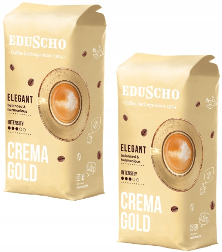 Kawa Ziarnista Mieszana Eduscho Caffe Crema 2x1000 G Gold 2 Kg