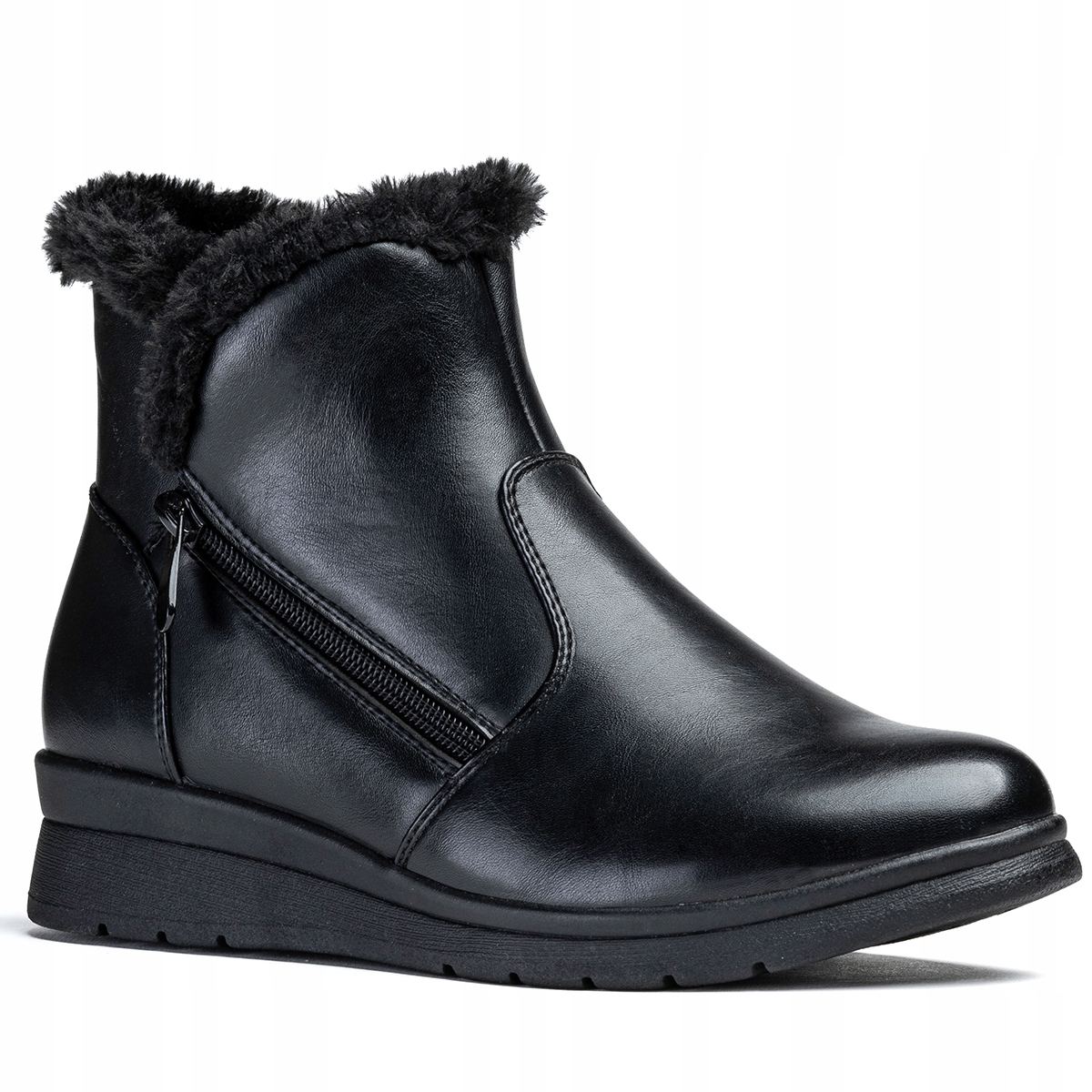 Kotníkové Boty Zateplené kožíšek lehké boty Suwak stabilní Wojtyłko 41