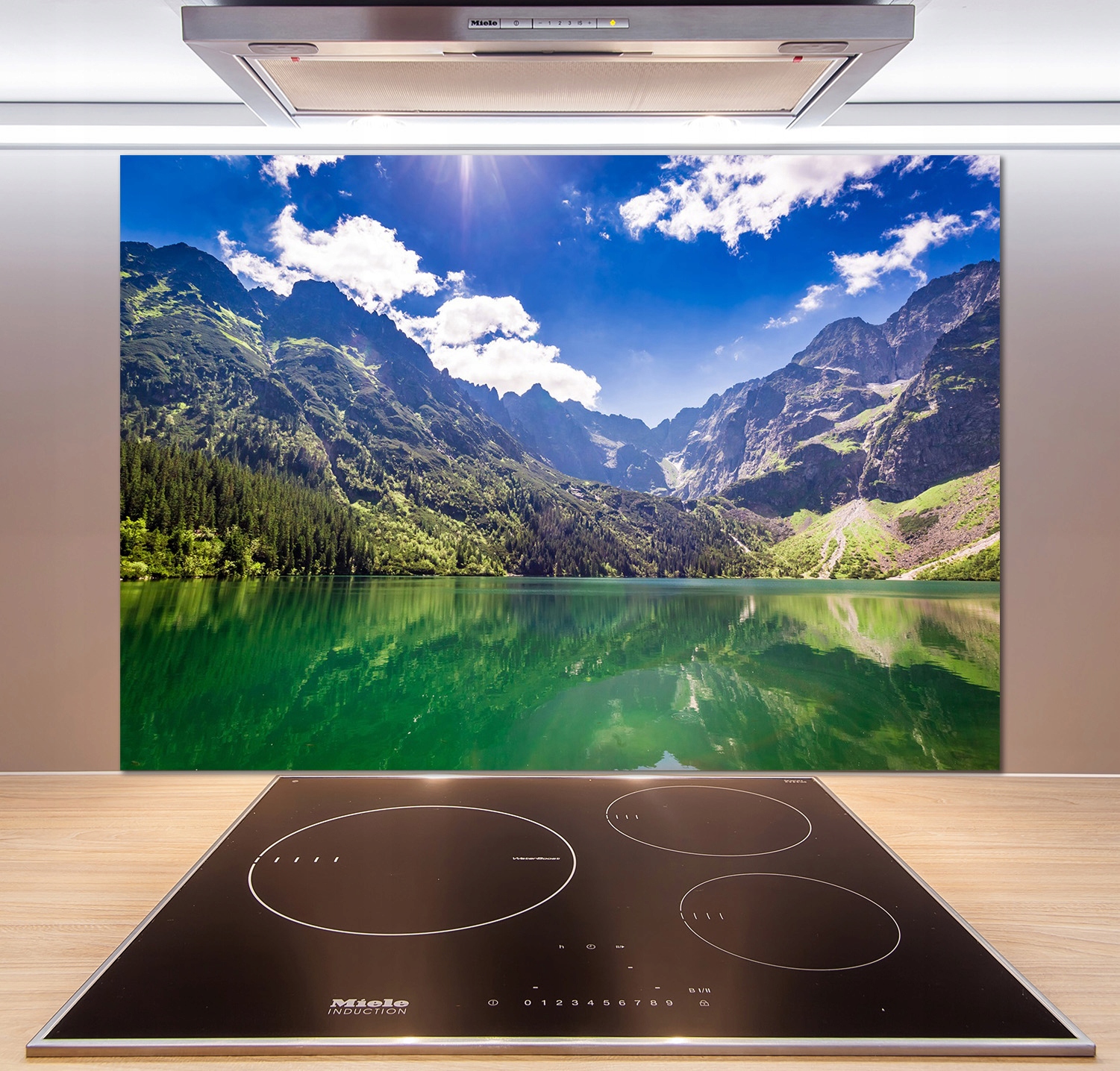

Panel do kuchni Morskie oko Tatry 100x70 cm + Klej