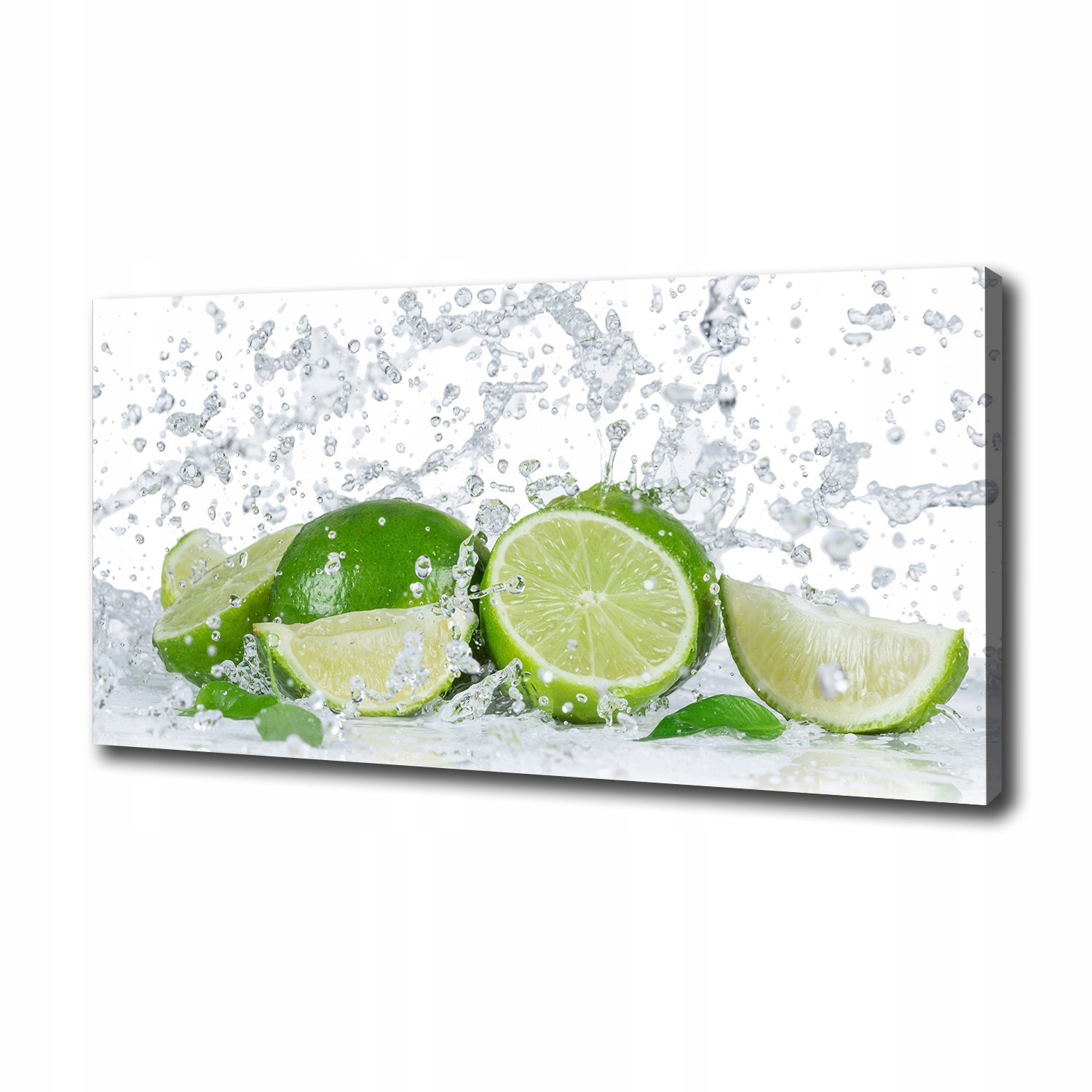 

Foto obraz na płótnie Limonki i woda 100x50 cm