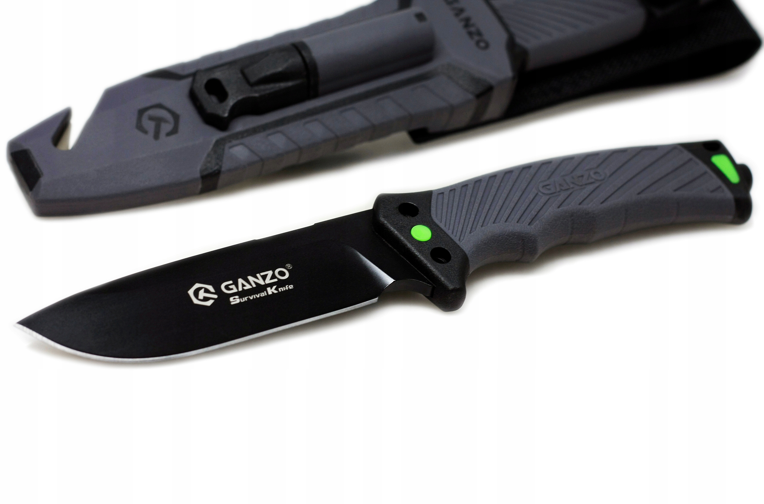 Nůž Ganzo G8012v2-GY Bushcraft survival Edc ocel pouzdro