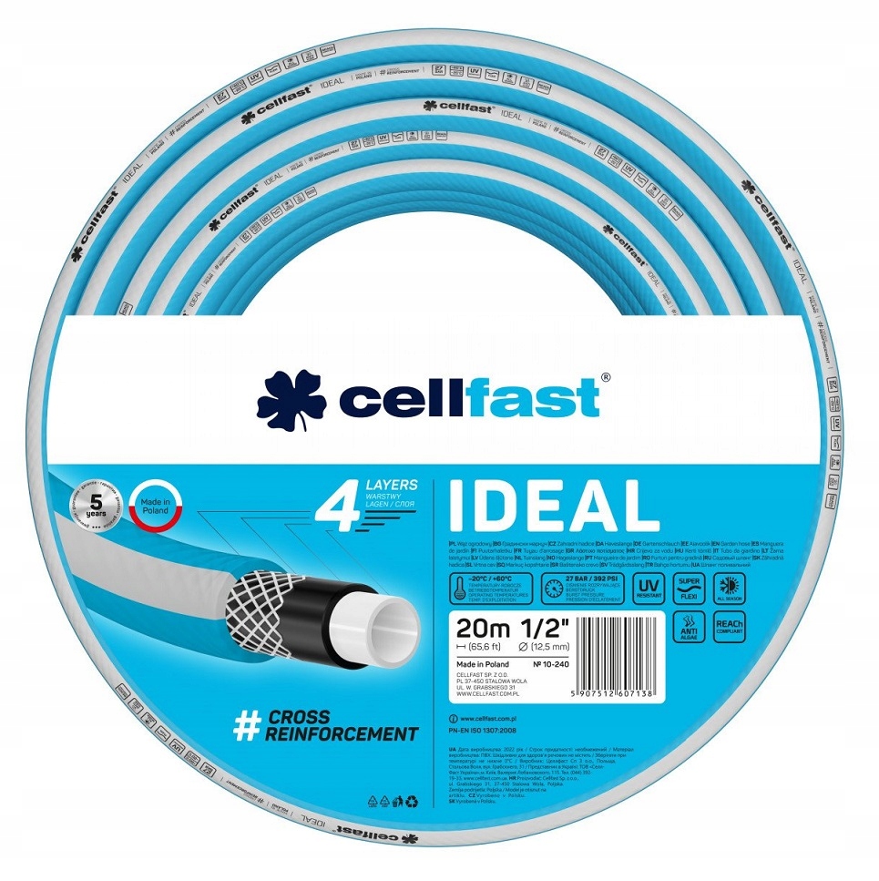 

Cellfast 10-240 Wąż Ogrodowy Ideal 1/2" 20 m