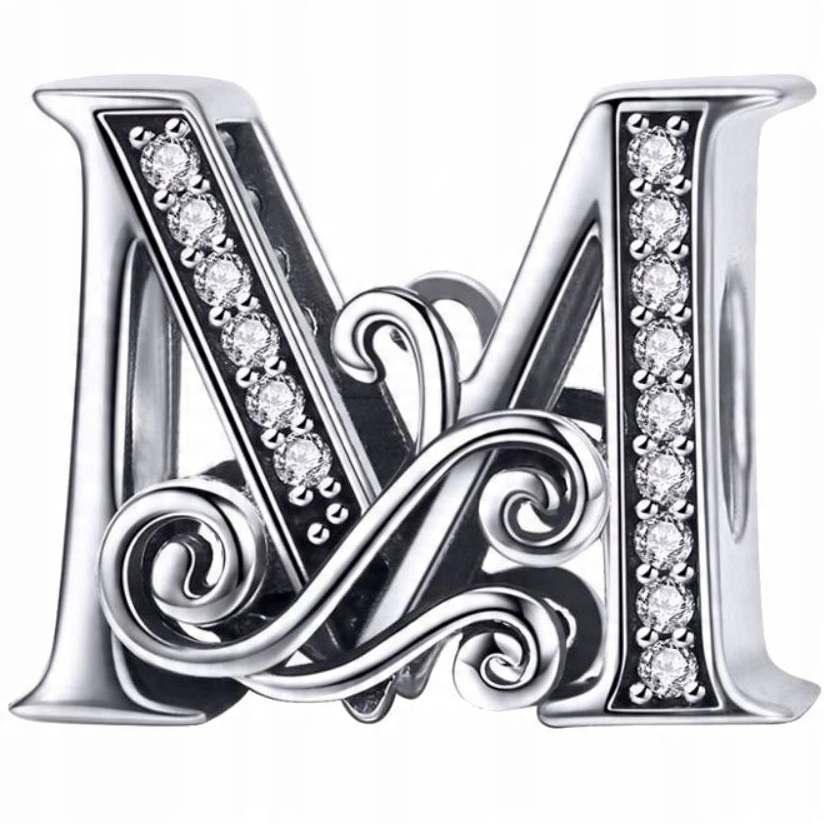 

Charms do Pandora Literka M srebro 925 koralik