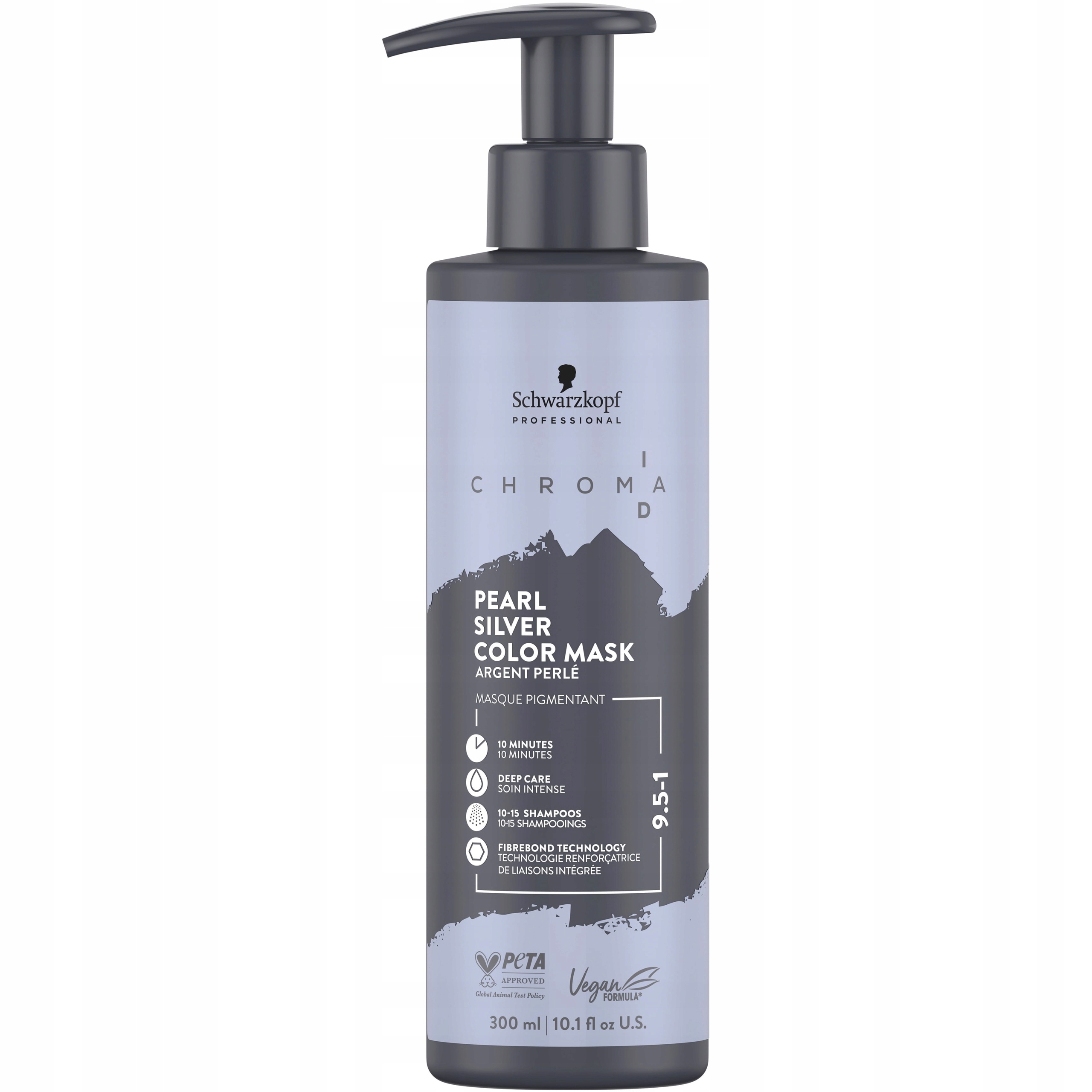 Schwarzkopf Chroma ID Bondingová maska 9.5-1 300 ml Pearl Silver Perleťově stříbrná