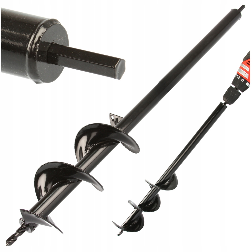 ŚWIDER WIERTŁO DO ZIEMI GLEBY DO SADZENIA NA WIERTARKĘ 10 CM 80 CM