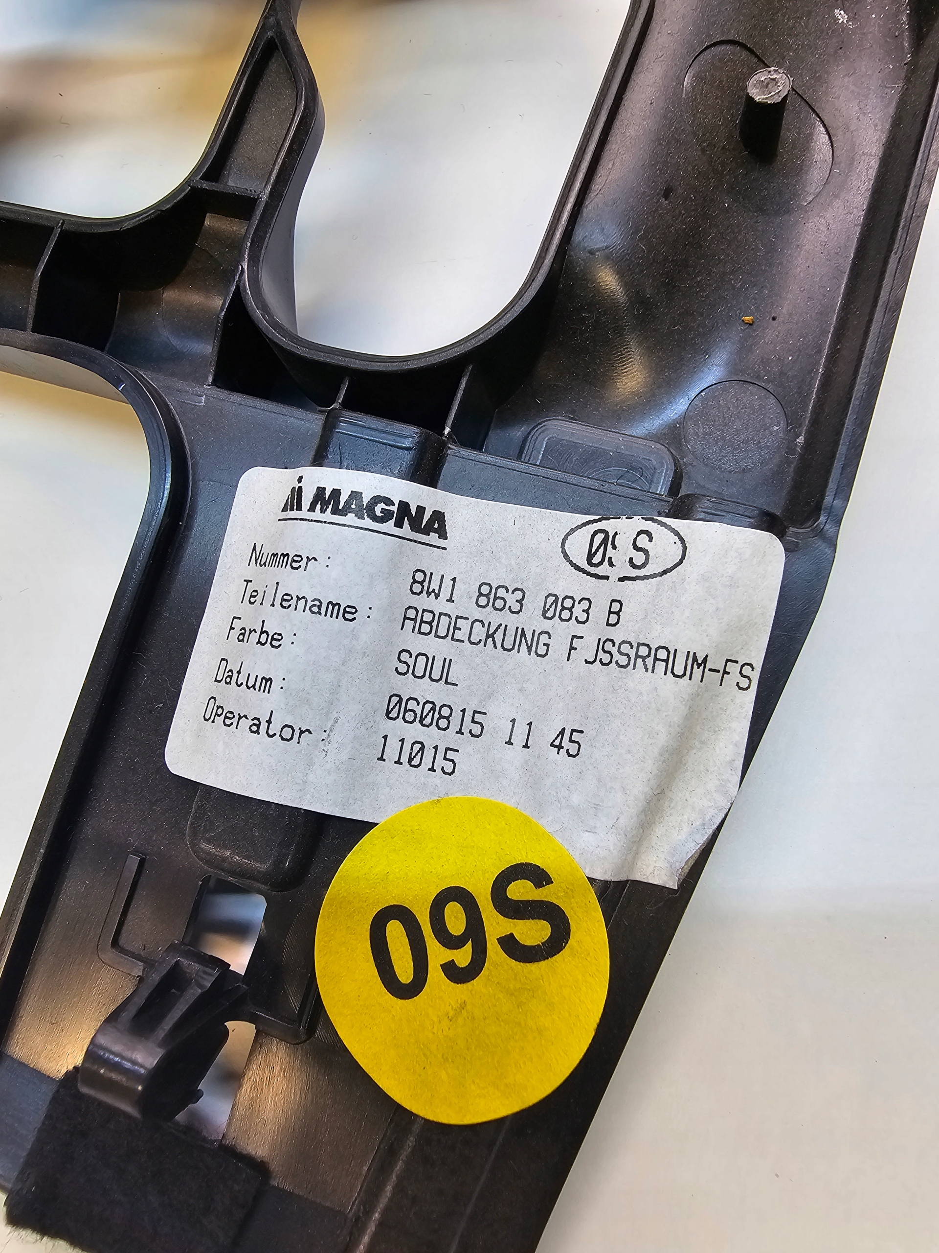 BLENDE ABDECKUNG UNTER DESKE AUDI A4 B9 S5 A5 8W 8W1863083B