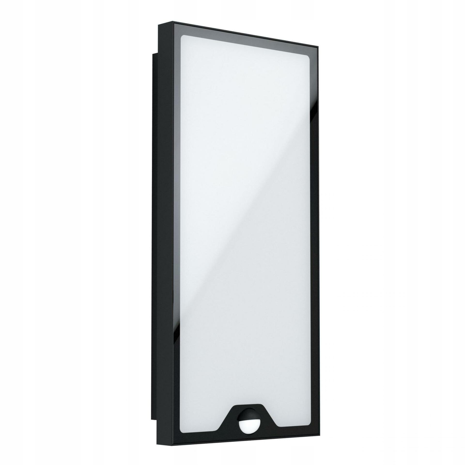 Venkovní nástěnné Led svítidlo Eglo Casazza 16W 2350lm černé IP44 senzor