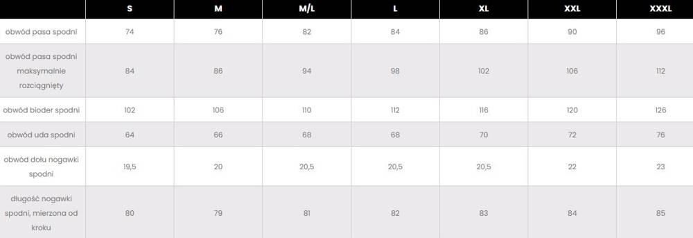 SPODNIE MEMBRANOWE BERGSON DAMAVAND STX # S Materiał dominujący Syntetyczne