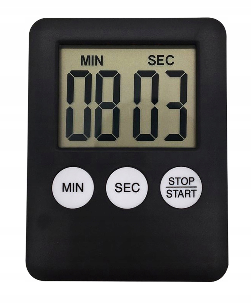 

AG674 Minutnik Timer Kuchenny Na Magnes LCD Czarny