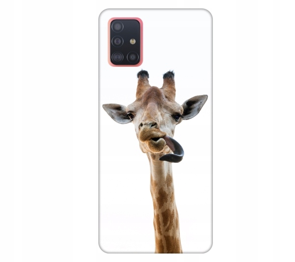 

Etui pokrowiec do Samsung Galaxy A51 Zyrafa smiesz