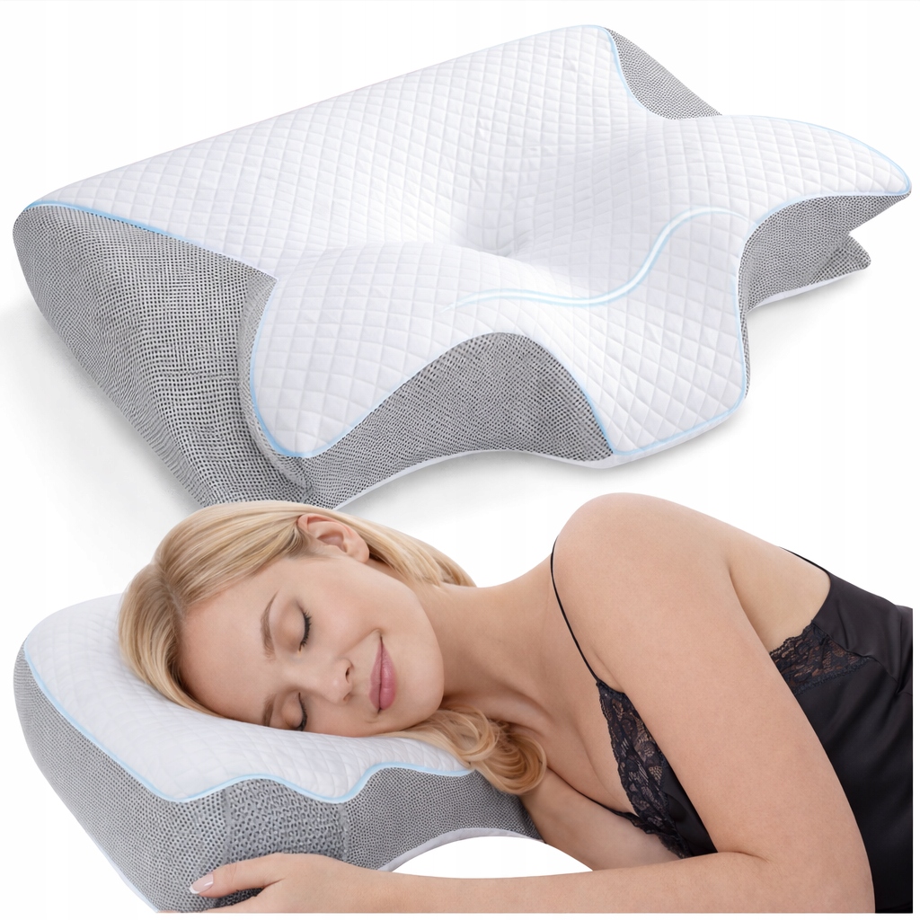 Ortopedický Polštář pro spaní na zádech, na bocích a bocích, pěna, 60x14x40