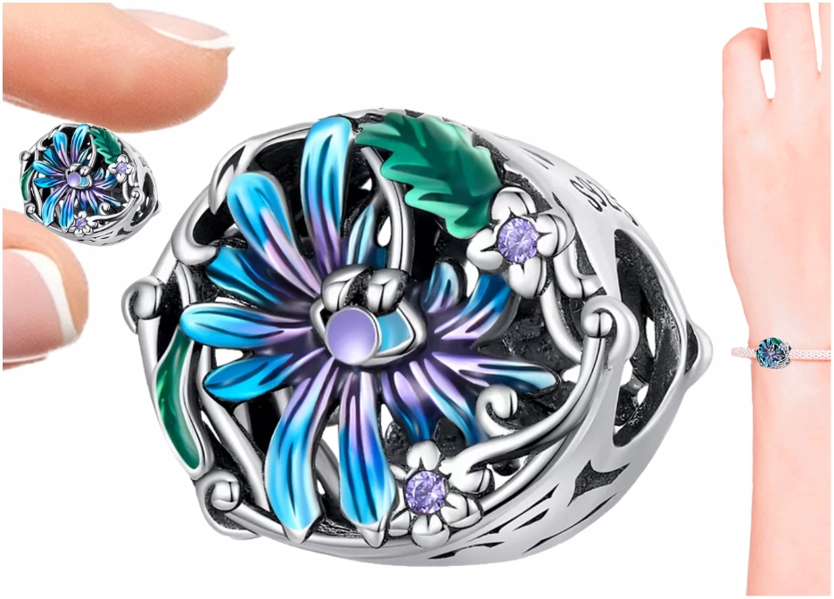 

Charms Kwiatek Charms Kwiat Charms Srebro 925