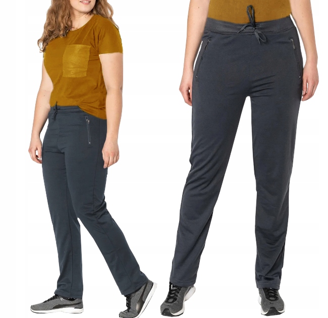 

Spodnie Damskie Dresowe duże Dresy stalowy 510 4XL