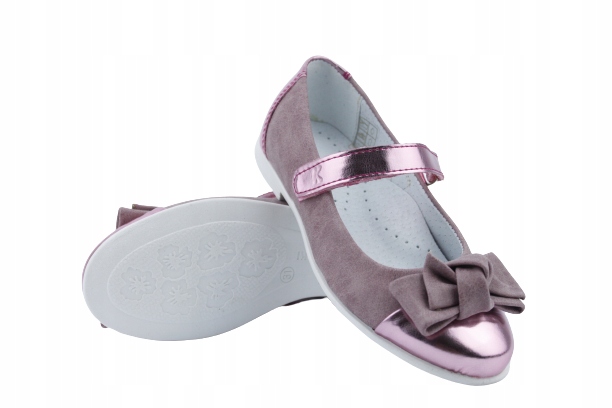 

Kornecki 6274-21 Eleganckie Baleriny Na Rzepy R.33