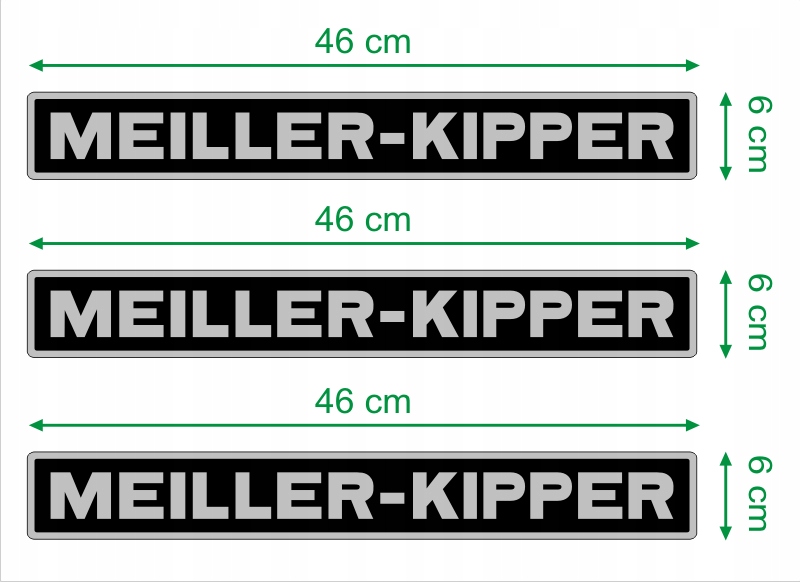 NAKLEJKA NAKLEJKI - MEILLER-KIPPER - kpl. - 3 szt.