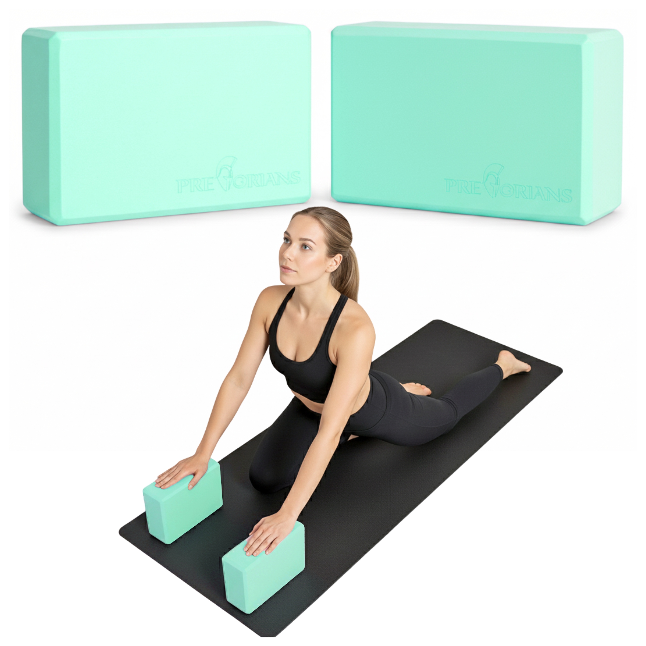 Kostka Do Jogi Ćwiczeń Rozciągania Klocek Blok Pilates Rehabilitacji 2SZT