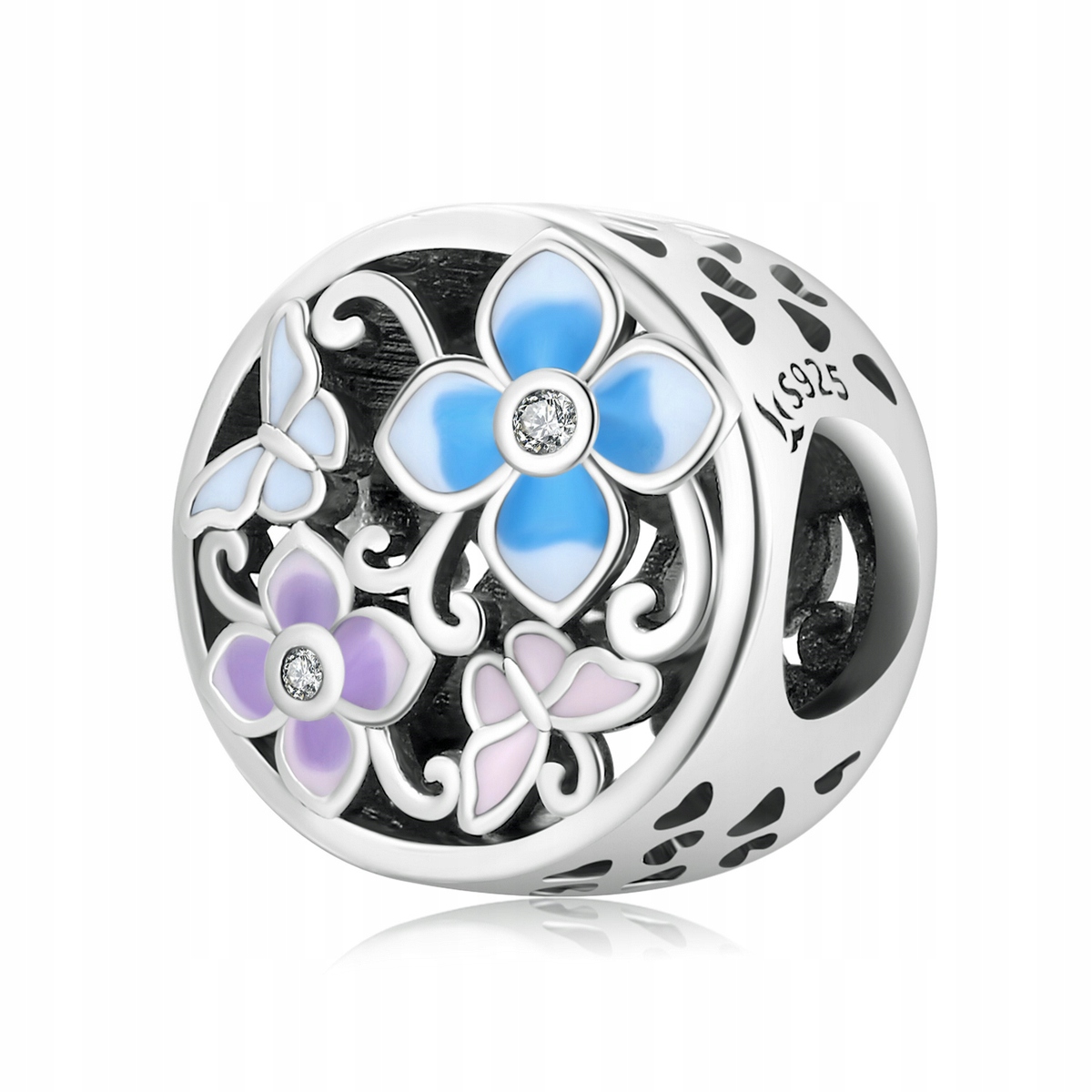 

Charms koralik Bransoletki Kwiaty srebro pr925