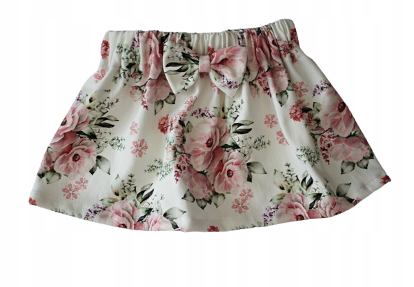 

Spódniczka ecru bukieciki kwiatów 56 cm