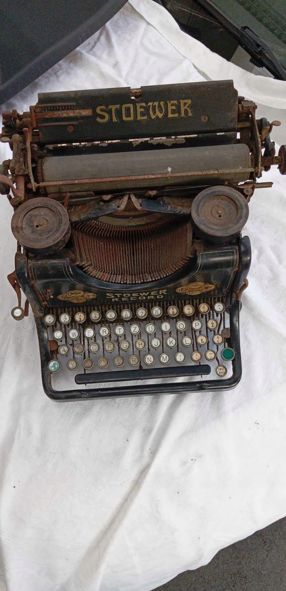 Старая пишущая машинка-STOEWER -