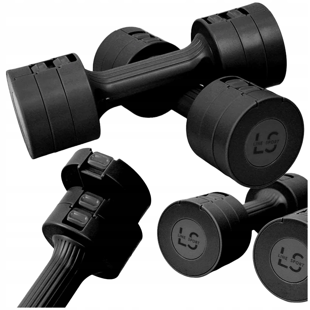 Hantle Regulowane Hantelki Zestaw Line Sport 2 szt 1 2,5 kg