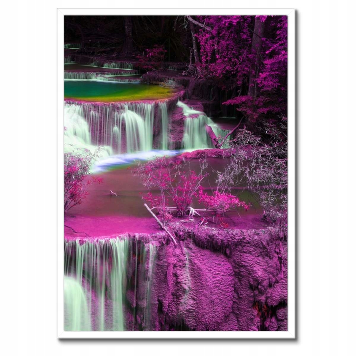 Plakáty v rámu 50x70 Fialový vodopád