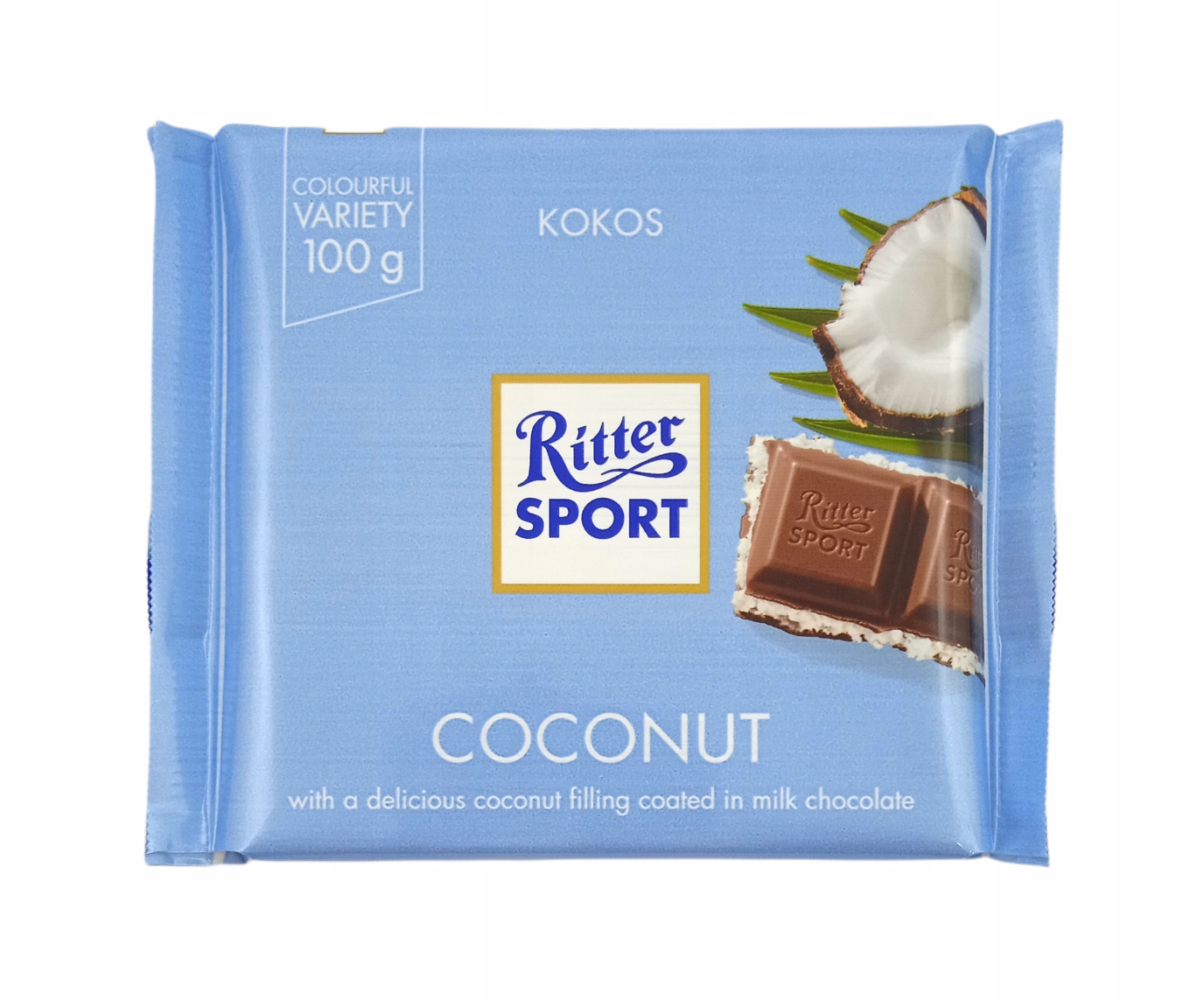 Levně 5 x Čokoláda s kokosem Ritter Sport 100 g