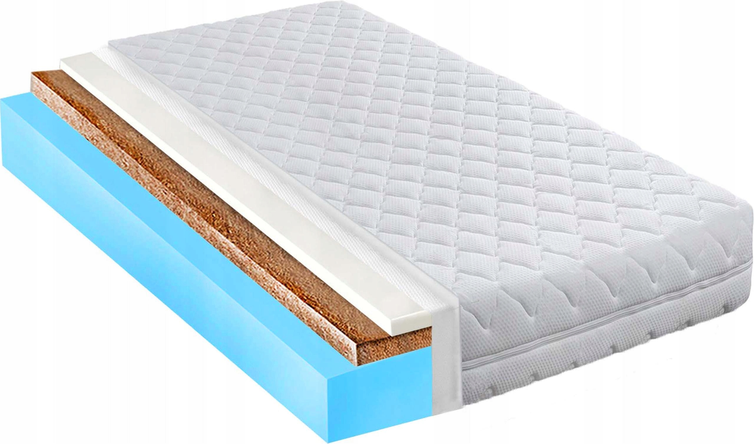 Materac 180x190 visco pamięć kształtu kokos 15cm na plecy redukcja drgań H1