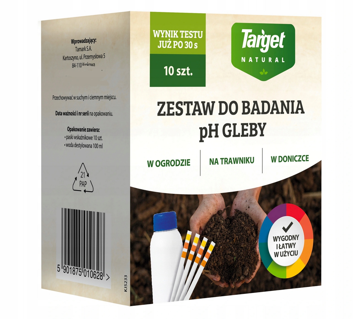 

Zestaw do Badania Ph Gleby Kwasomierz 10szt Target