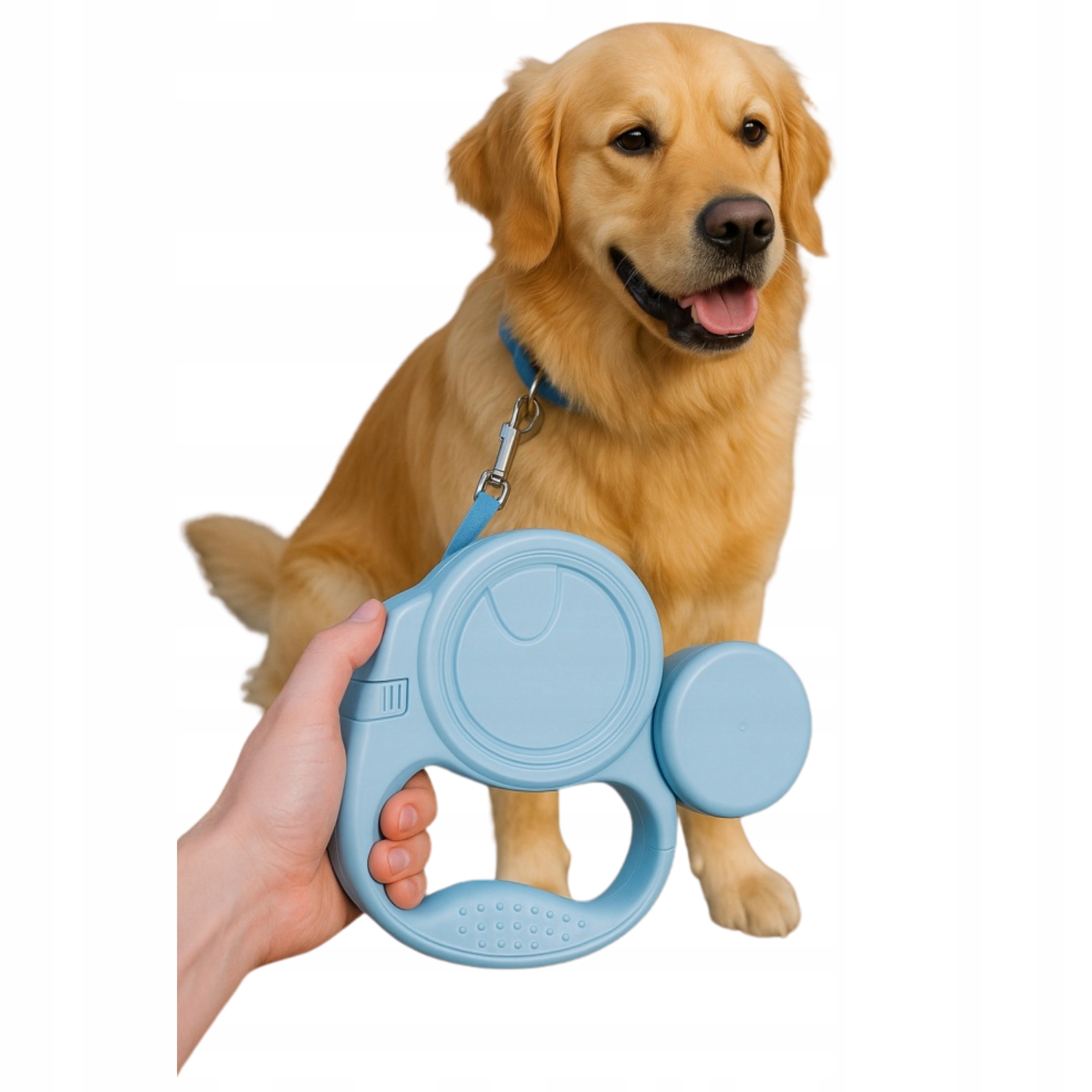 Levně Vodítko pro psa Nádoba na vak Automatická Dlouhá svítilna Silná 5 m