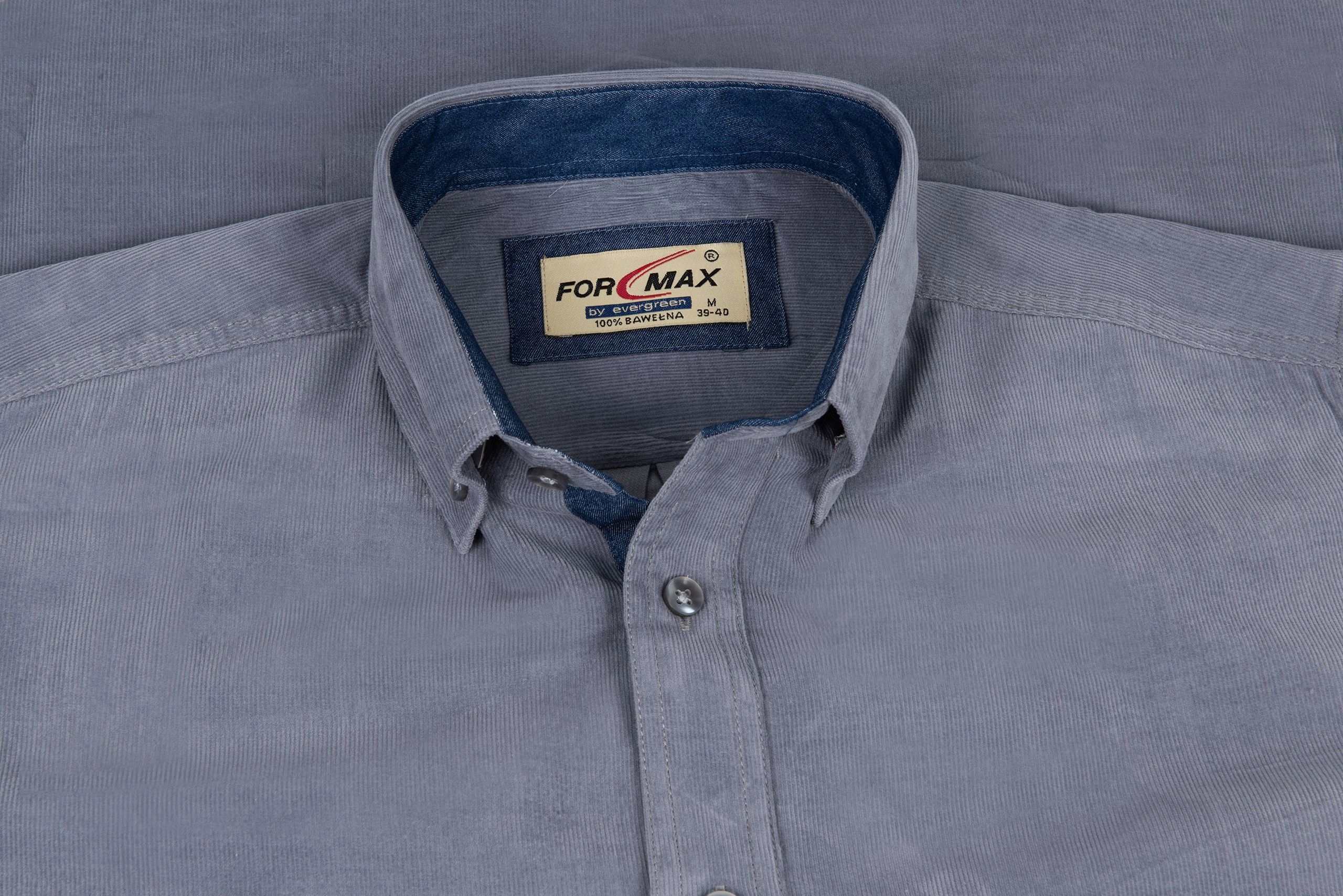 SZTRUKSOWA SZARA KOSZULA MĘSKA XXL 43/44 SF12 Marka Formax
