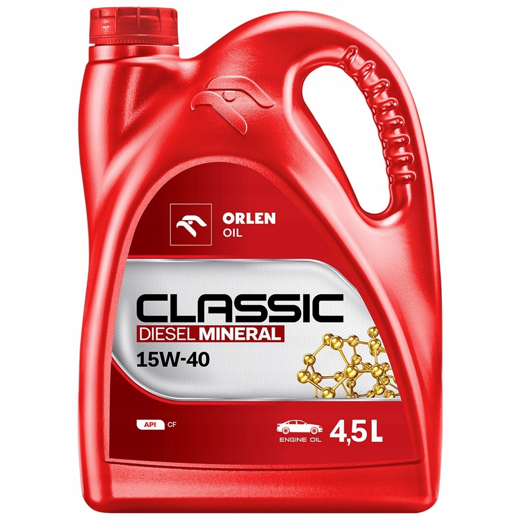 Olej Silnikowy Mineralny Orlen Oil Classic Diesel Mineral Cf 15W-40 4,5L