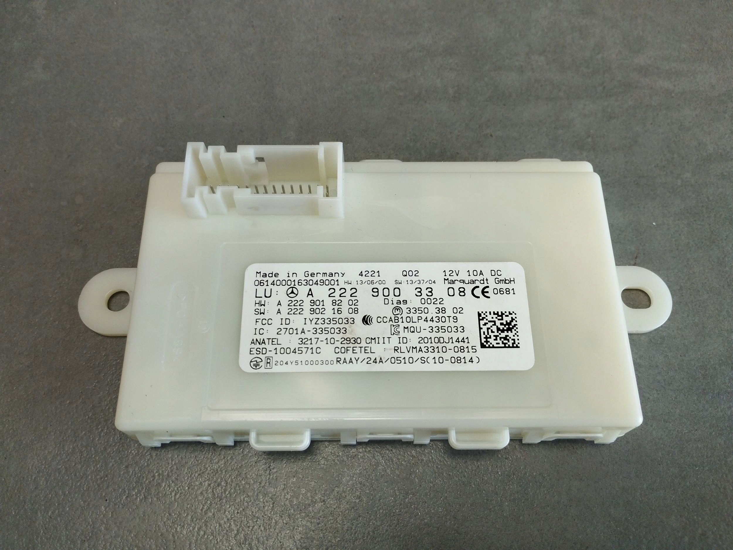 Mercedes-Benz S W222 2014 modulo KEYLESS A2229003308