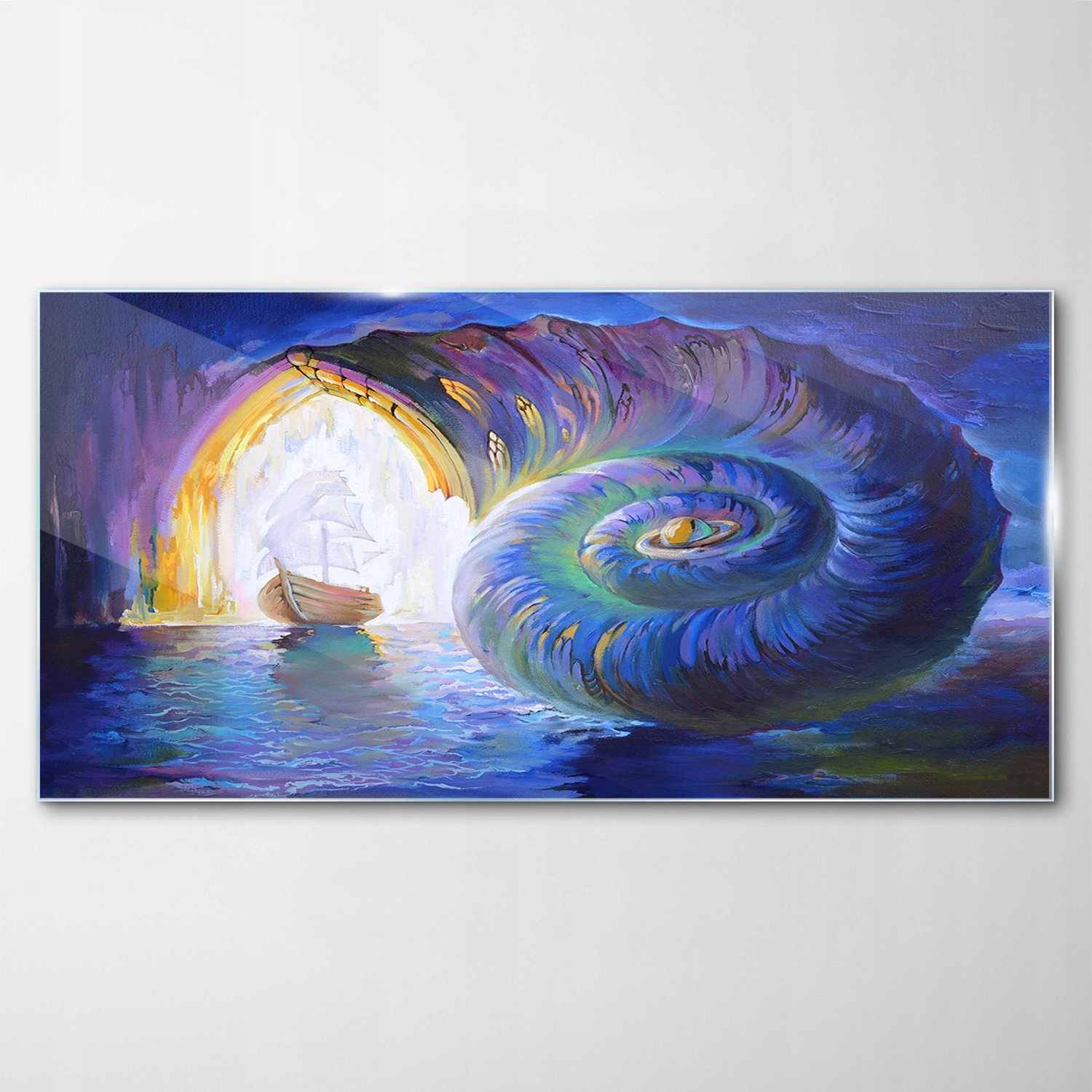 Tvrdený sklenený obraz Krajina rozprávok mora 140x70