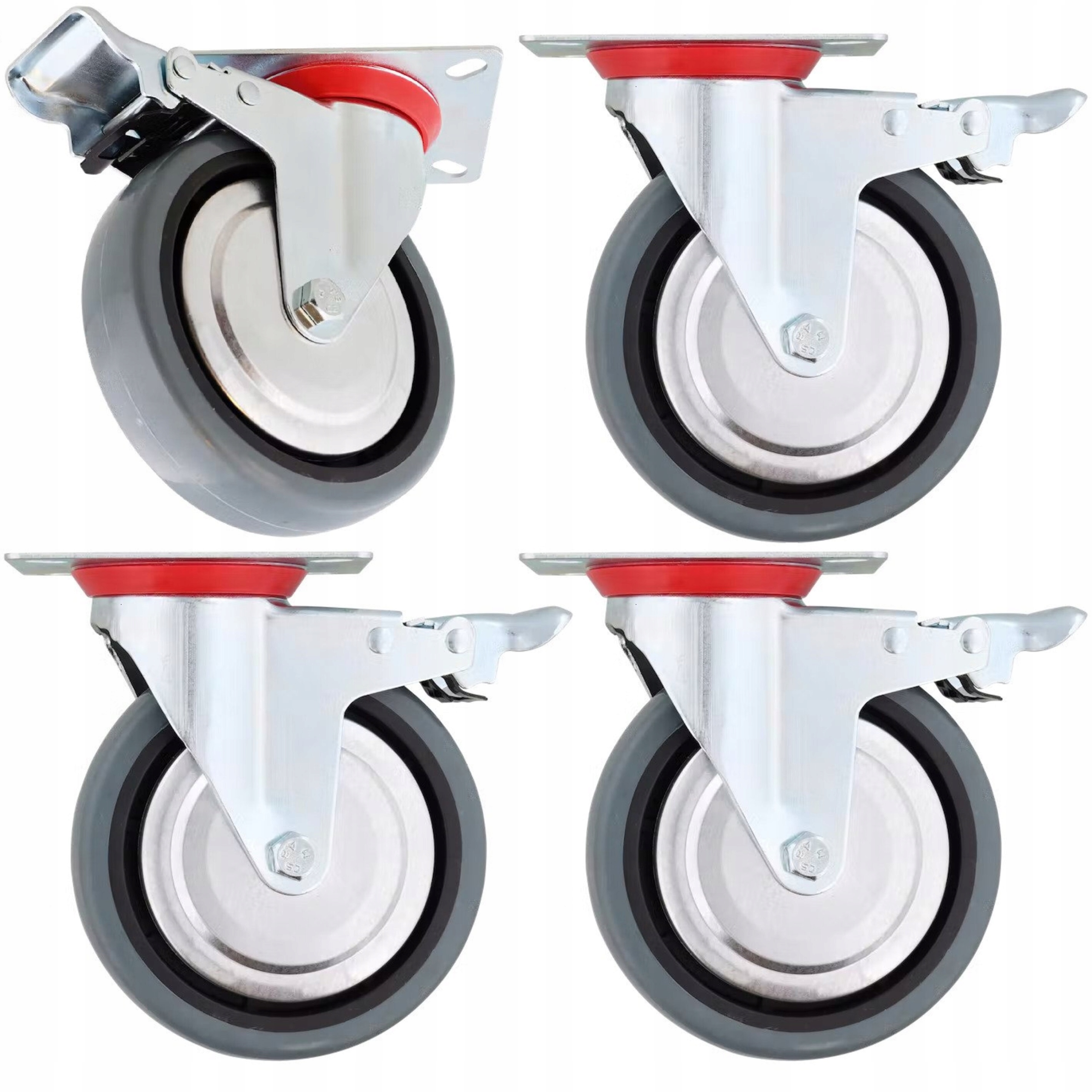 4x KOŁO KOŁA OBROTOWE Z HAMULCEM 150MM ZESTAW KÓŁ EAN (GTIN) 60954224313342