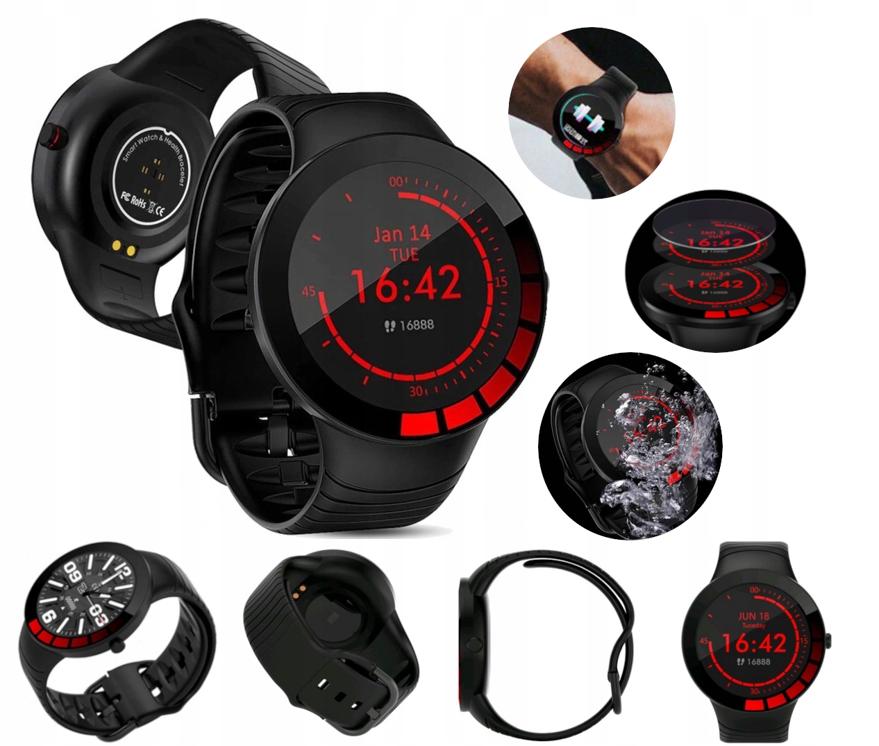 

Smartwatch Męski Zegarek Neohex E3 Wododporny IP68