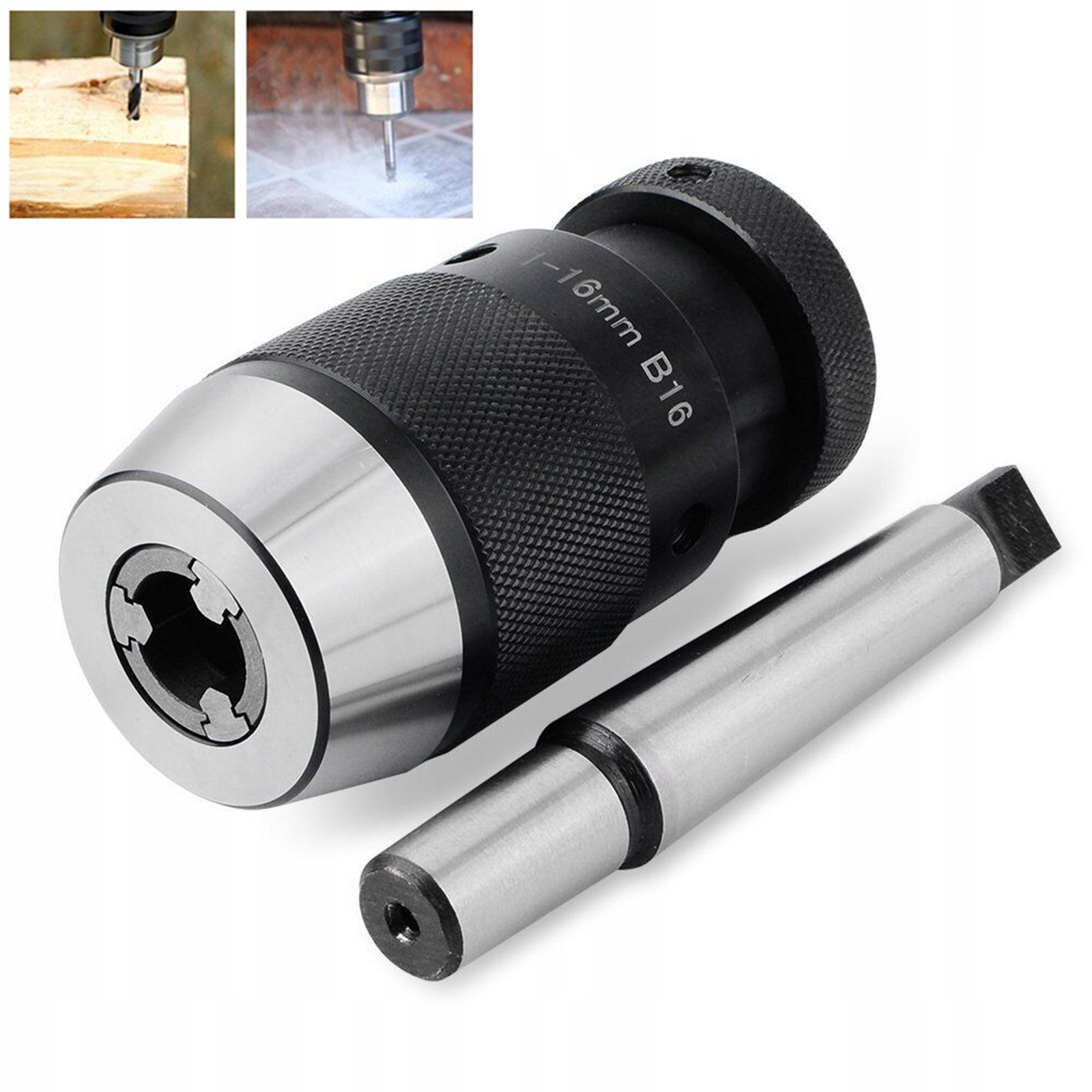 Uchwyt wiertarski samozaciskowy 1-16 B16 MK2 B16 trzpień