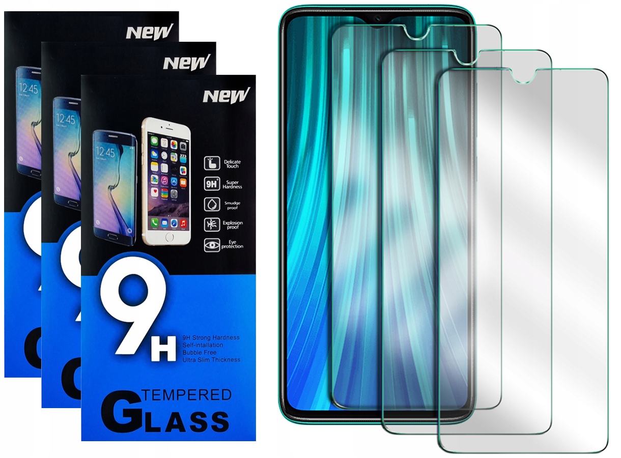 

Szkło Hartowane Szybka Do Redmi Note 8 Pro 3szt