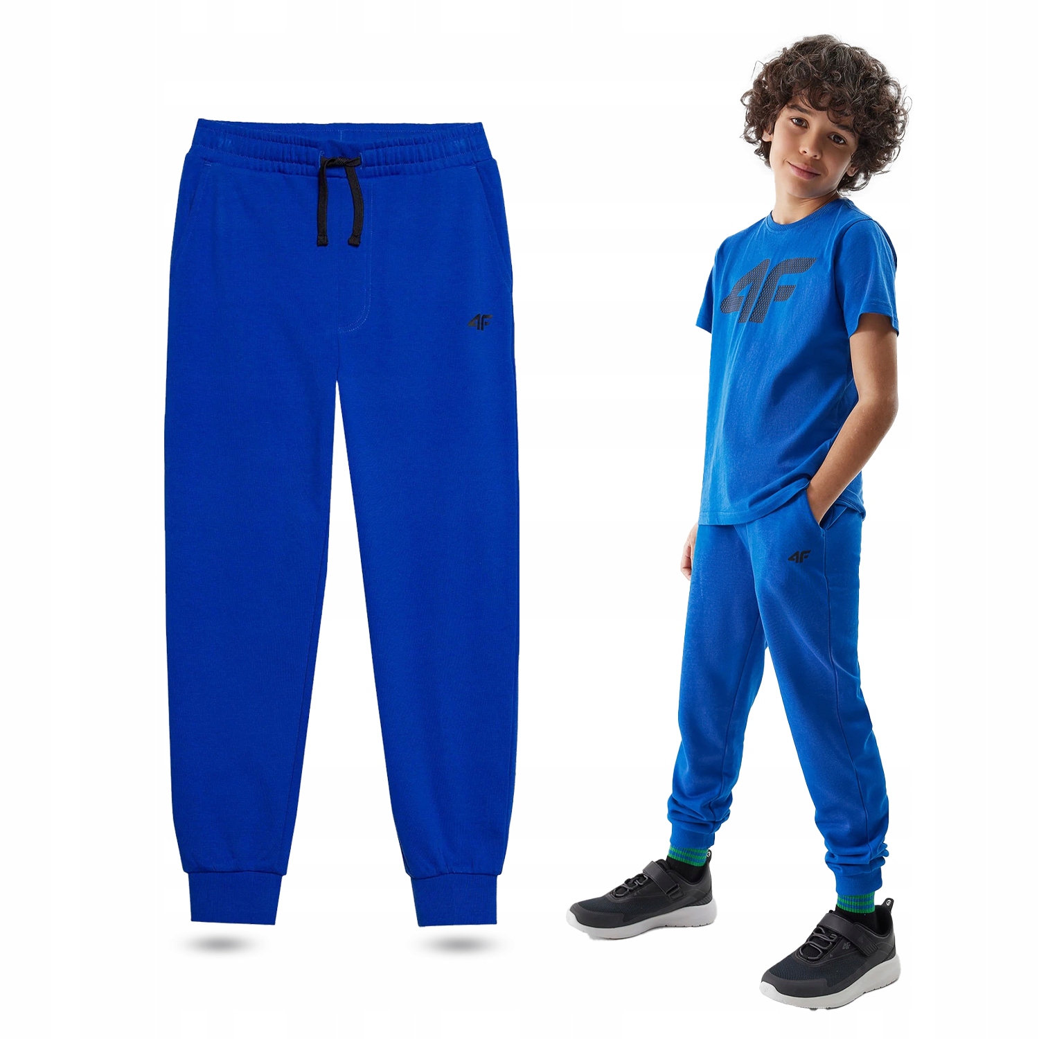 SPODNIE DRESOWE CHŁOPIĘCE 4F JUNIOR DRESY DZIECIĘCE BAWEŁNA SPORT SS24M591 Marka 4F