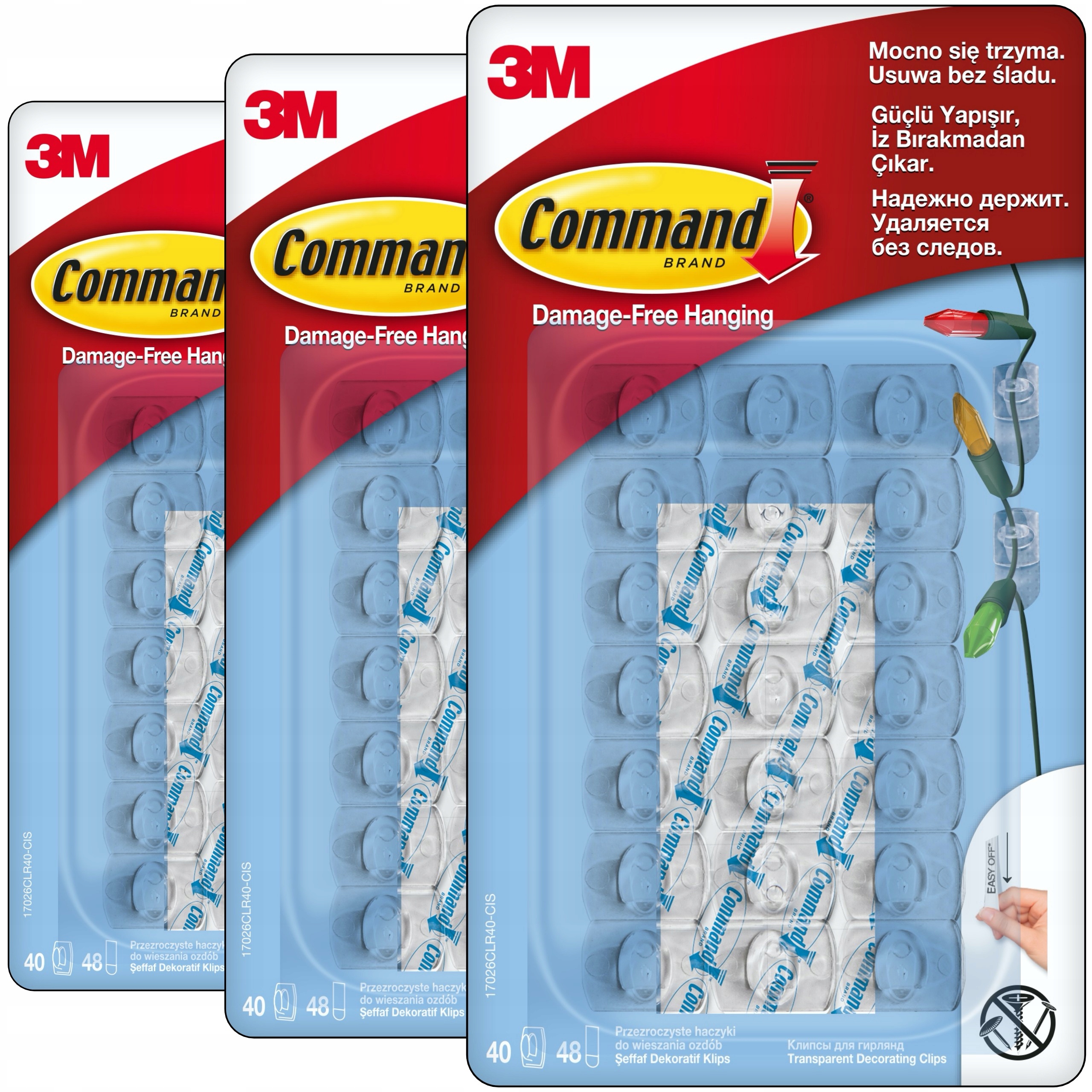 Command Samolepící háčky na dekorace Vánoční ozdoby Vánoční stromeček 120ks