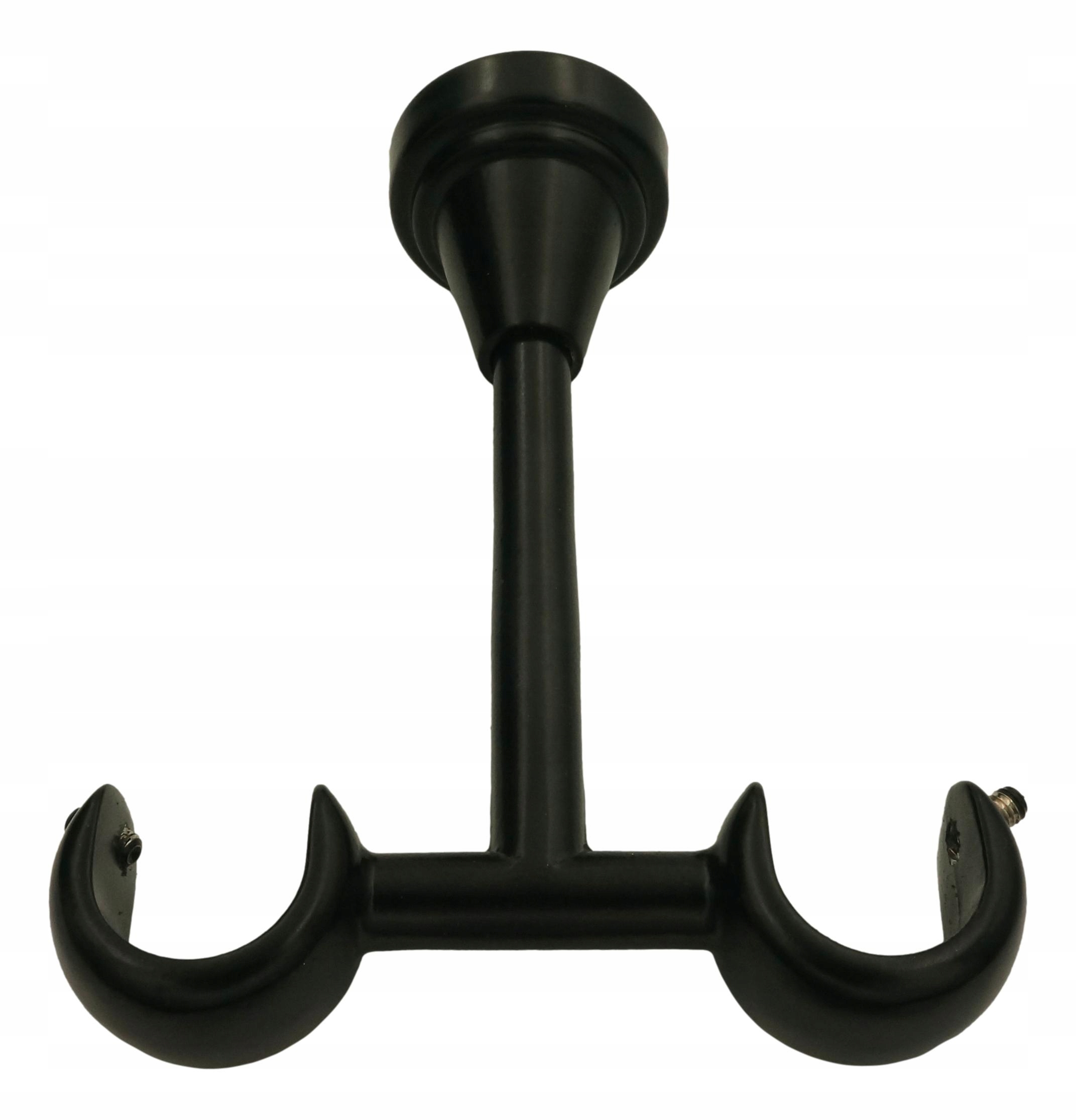 

Wspornik sufitowy karnisz podwójny II 19mm czarny