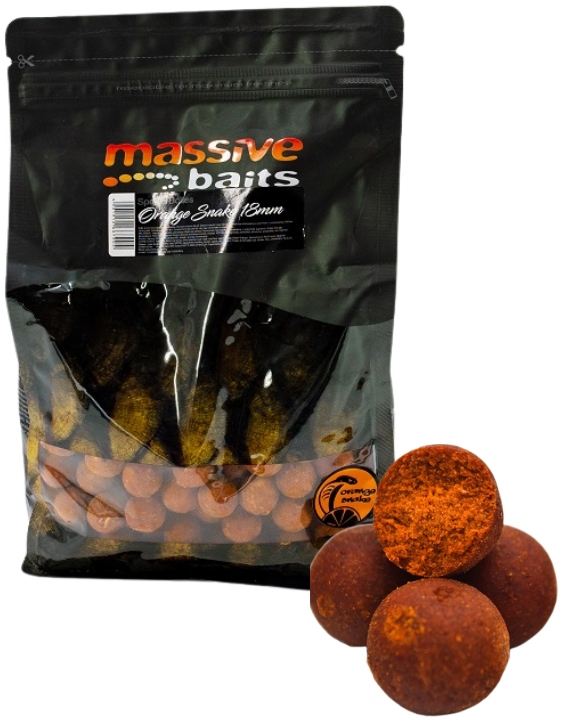 Kulki Massive Baits Orange Snake Robin Orange 18mm