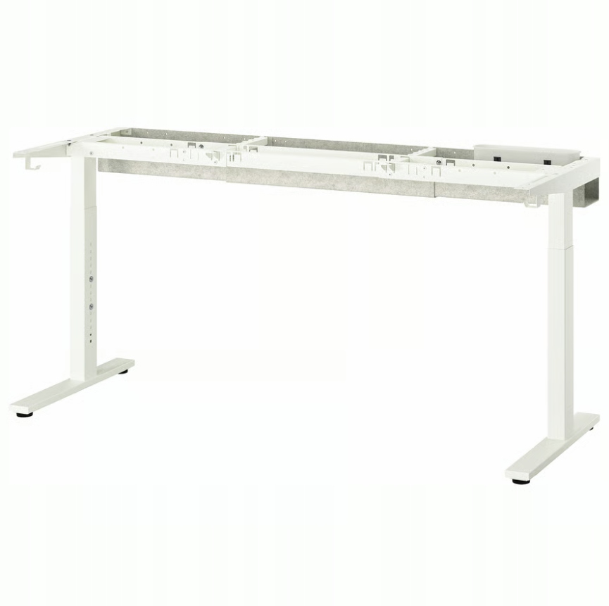 Ikea Mittzon Nosný rám stola, biely, 120/140/160x60 cm