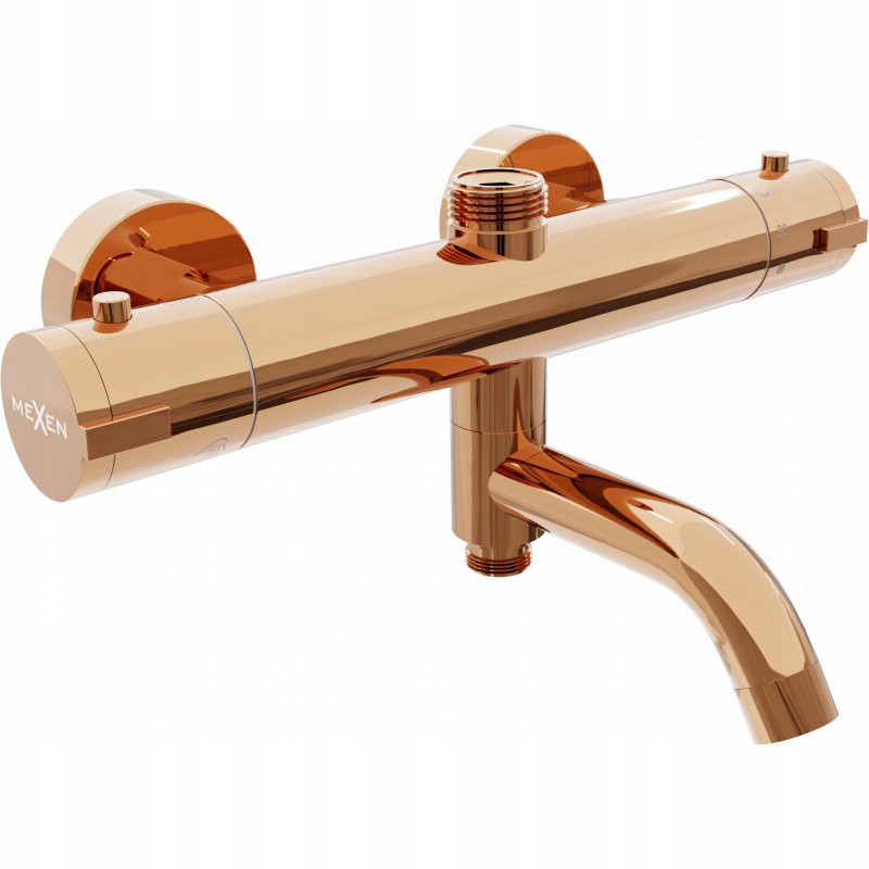 Mexen Kai vanovo-sprchová baterie Zlatorůžová