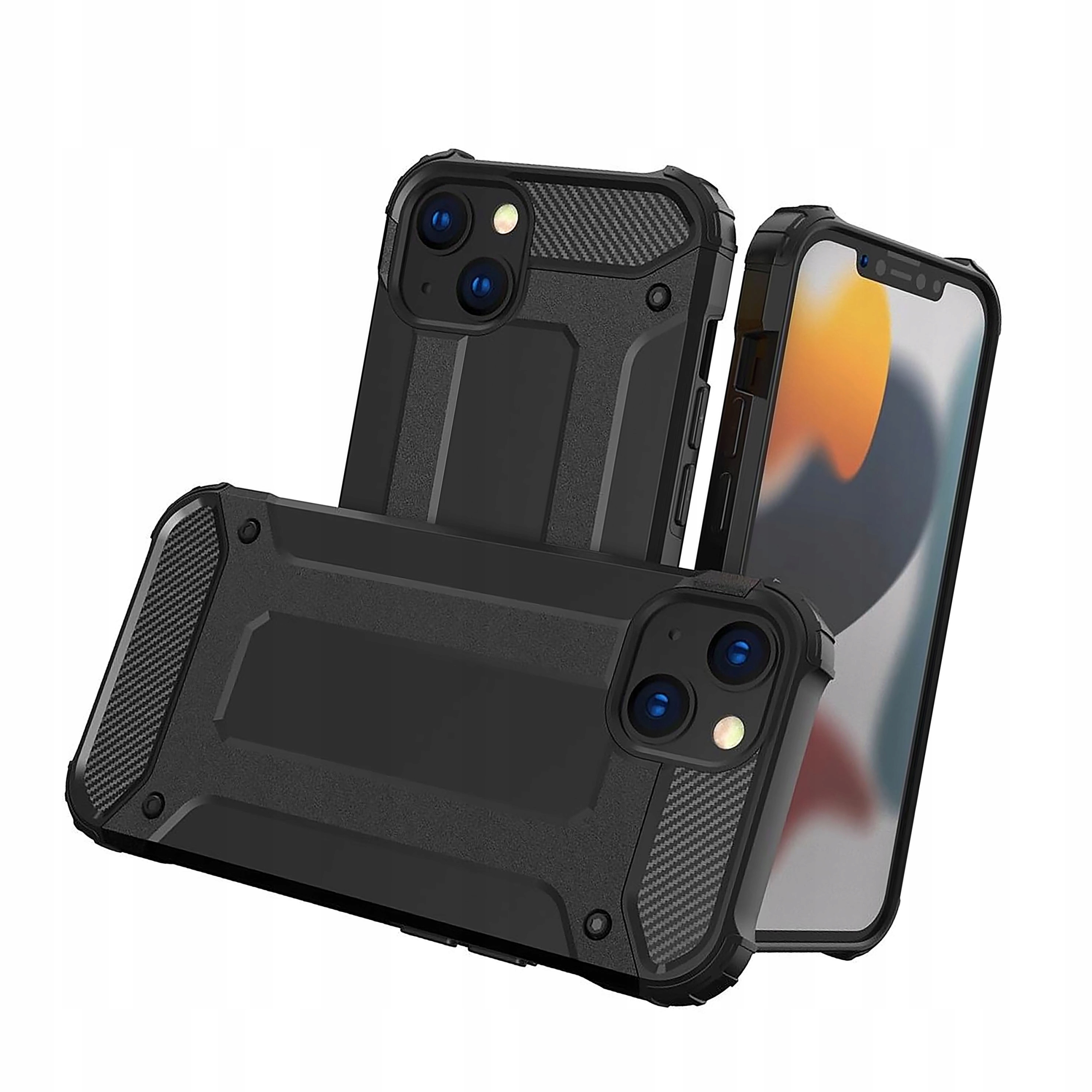 Hybrid Armor etui iPhone 14 Plus pancerny hybrydowy pokrowiec czarny