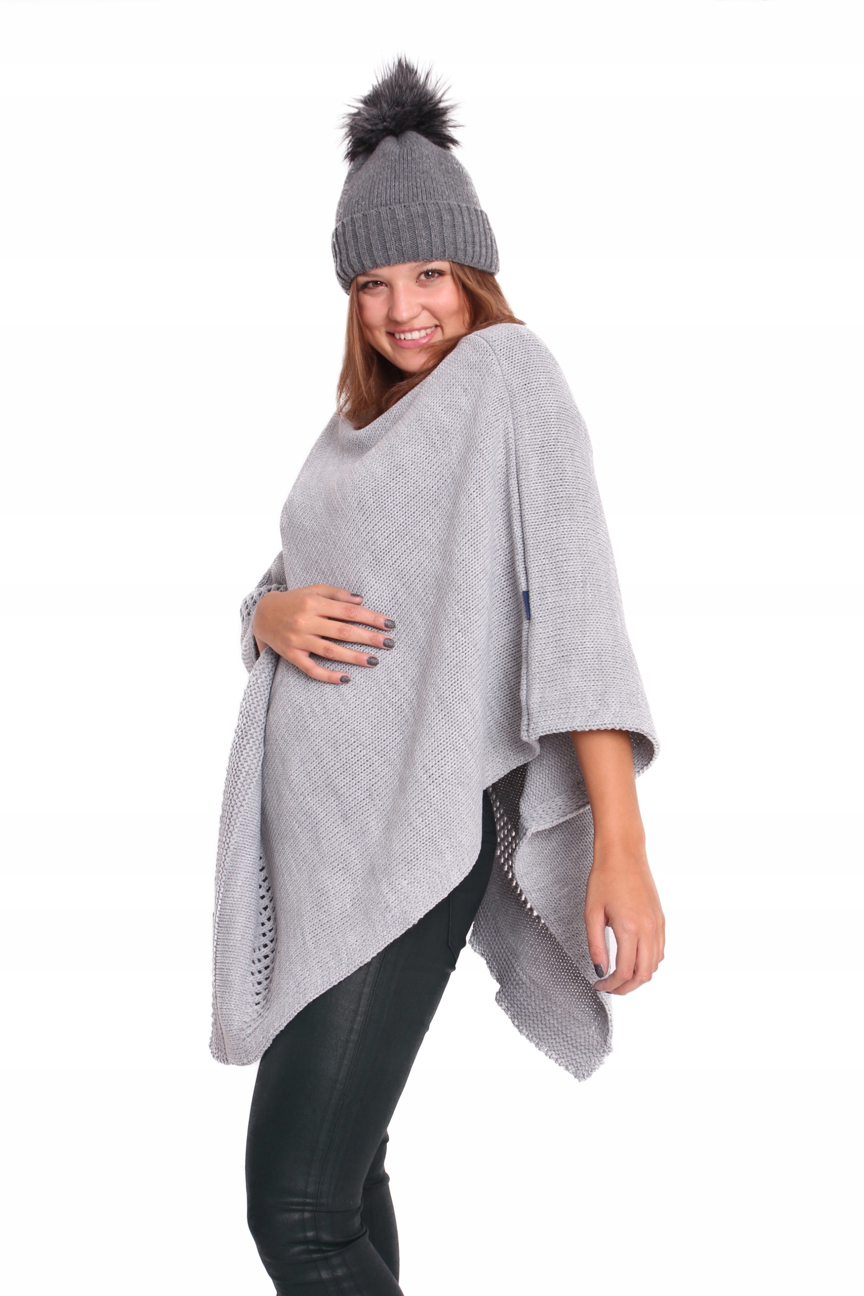 PASMANTEX ARABBA KLASYCZNE PONCZO SWETER NARZUTKA Marka inna